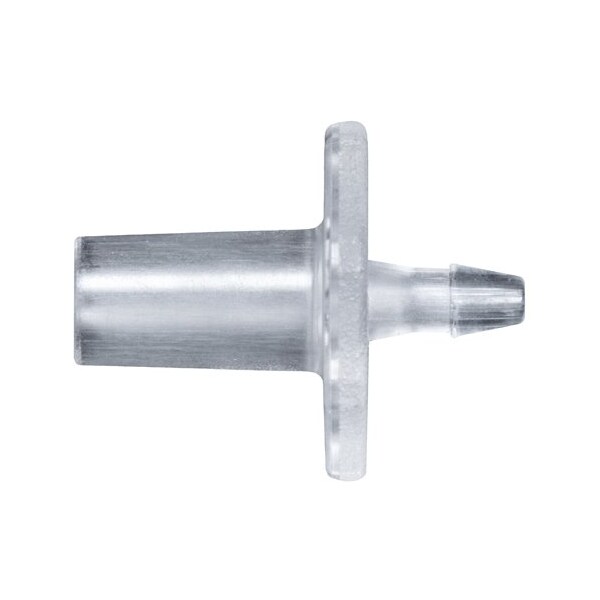 Cole Parmer Luer to Hose Barb Fitting, Straight Adapter, CrystalVu, Cleanoom, Male Slip Luerx1/8in ID; 10PK LMS-2CVU-QC - main
